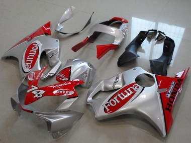 2000-2006 Silver Red Fortuna 74 Honda VTR1000 Motorcycle Fairings Canada