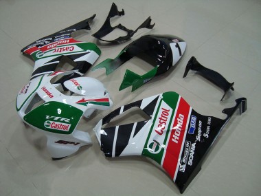 2000-2006 White Red Green Glossy Black Castrol Honda VTR1000 Bike Fairing Canada