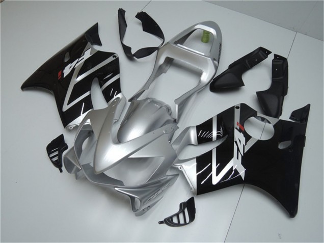 2001-2003 Silver Glossy Black Honda CBR600 F4i Motorcycle Fairing Canada