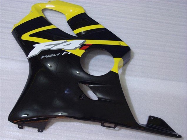 2001-2003 Yellow Glossy Black Honda CBR600 F4i Motorcycle Fairing Canada