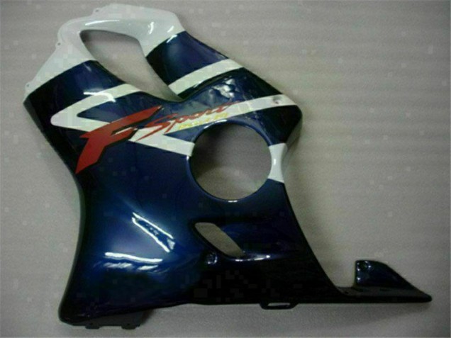 2001-2003 White Blue Black Stripe Honda CBR600 F4i Motorcycle Fairings Canada