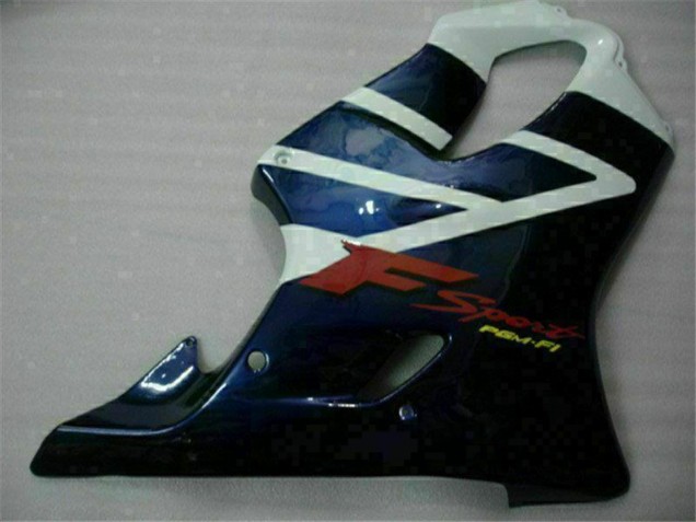 2001-2003 White Blue Black Stripe Honda CBR600 F4i Motorcycle Fairings Canada