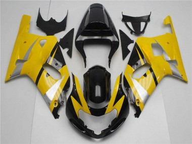 2001-2003 Yellow Silver Glossy Black Suzuki GSXR 600/750 Motorcycle Fairings Canada