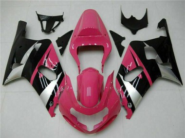 2001-2003 Pink Silver Glossy Black Suzuki GSXR 600/750 Motorcycle Fairings Canada