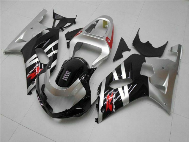 2001-2003 Silver Glossy Black Red Suzuki GSXR 600/750 Motorcycle Fairings Canada