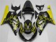 2001-2003 Glossy Black Yellow Flame Suzuki GSXR 600/750 Motorcycle Fairings Canada