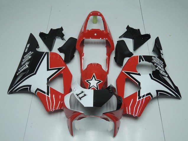 2002-2003 Black Red Star Honda CBR900RR 954 Motorcycle Fairings Canada