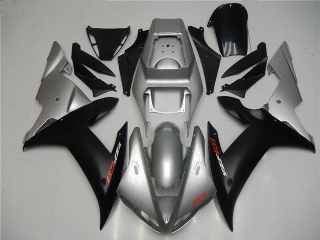 2002-2003 Silver Matte Black Yamaha YZF R1 Motorcycle Fairings Canada