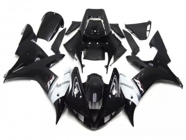 2002-2003 Glossy Black White Silver Yamaha YZF R1 Motorcycle Fairings Canada