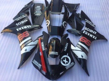 2002-2003 Glossy Black White Red Yamalube ENEOS Yamaha YZF R1 Motorcycle Fairings Canada