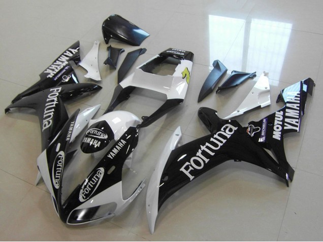 2002-2003 White Glossy Black Fortuna Motul Yamaha YZF R1 Motorcycle Fairings Canada