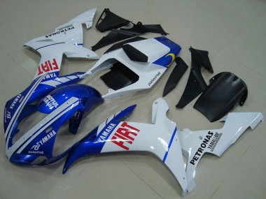 2002-2003 White Blue Red Fiat Yamaha YZF R1 Motorcycle Fairings Canada