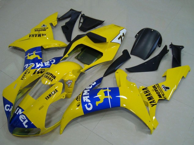 2002-2003 Yellow Blue Camel Motul Yamaha YZF R1 Motorcycle Fairings Canada