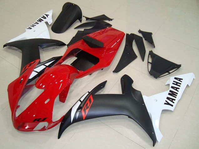 2002-2003 Red White Matte Black Yamaha YZF R1 Motorcycle Fairings Canada