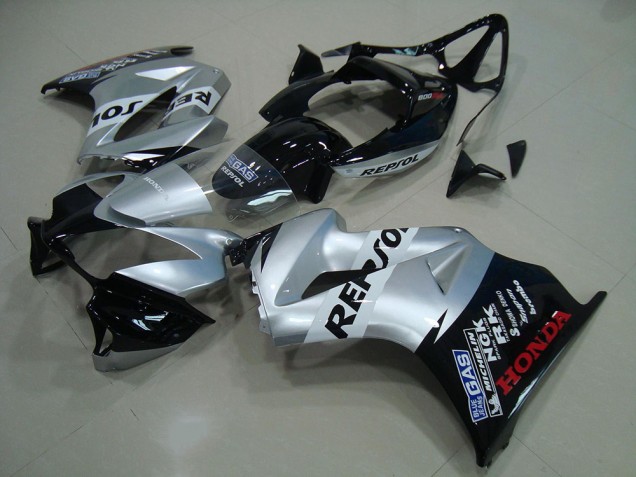 2002-2013 Silver Glossy Black Repsol Honda VFR 800 Motorcycle Fairing Canada