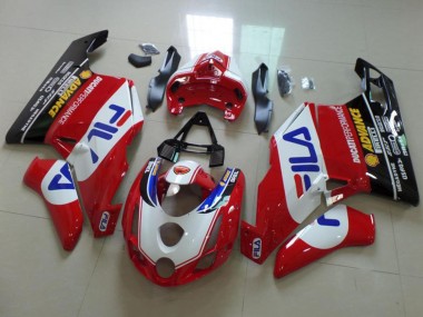 2003-2004 White Red Blue Glossy Black Fila Ducati 749 999 Motorcycle Fairings Canada