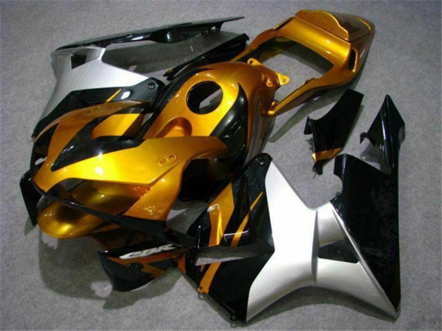 2003-2004 Silver Gold Glossy Black Honda CBR600RR Motorcycle Fairing Canada