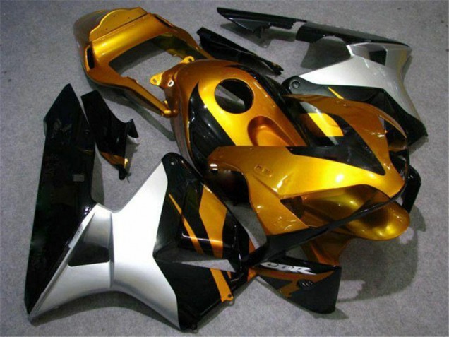 2003-2004 Silver Gold Glossy Black Honda CBR600RR Motorcycle Fairing Canada