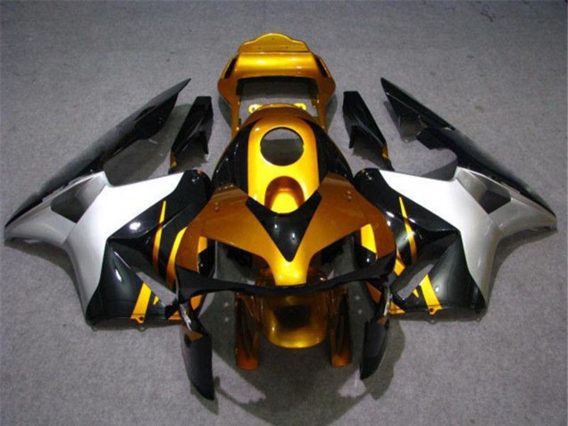 2003-2004 Silver Gold Glossy Black Honda CBR600RR Motorcycle Fairing Canada