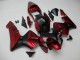 2003-2004 Red Matte Black Stripe Honda CBR600RR Motorcycle Fairings Canada