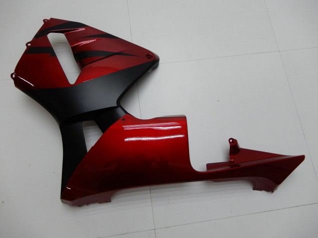 2003-2004 Red Matte Black Stripe Honda CBR600RR Motorcycle Fairings Canada
