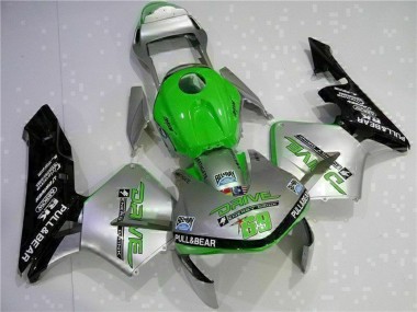 2003-2004 Silver Green Glossy Black Honda CBR600RR Motorcycle Fairing Canada