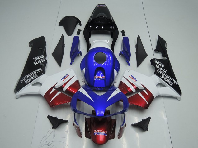 2003-2004 White Red Blue Glossy Black HRC Honda CBR600RR Motorcycle Fairings Canada