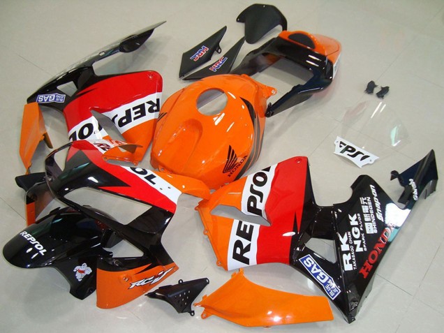 2003-2004 Orange White Red Glossy Black Repsol Honda CBR600RR Motorcycle Fairing Canada