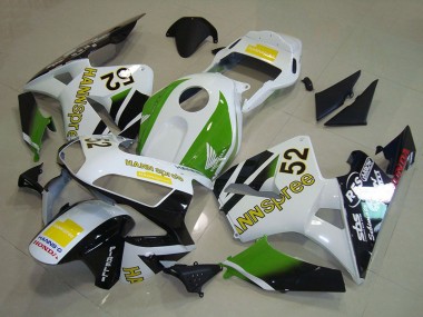 2003-2004 White Green Yellow Glossy Black Hannspree 52 Honda CBR600RR Motorcycle Fairings Canada
