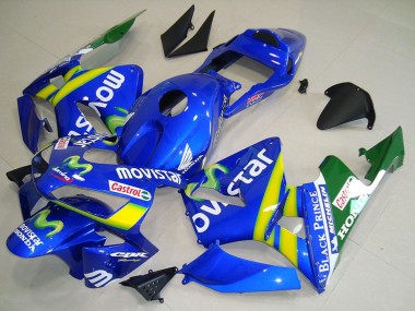 2003-2004 Blue Yellow Green MoviStar Honda CBR600RR Motorcycle Fairing Canada