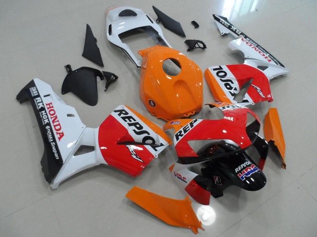 2003-2004 Orange White Red Glossy Black Repsol HRC Honda CBR600RR Motorcycle Fairings Canada
