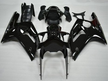 2003-2004 Glossy Black Kawasaki ZX6R Motorcycle Fairing Canada