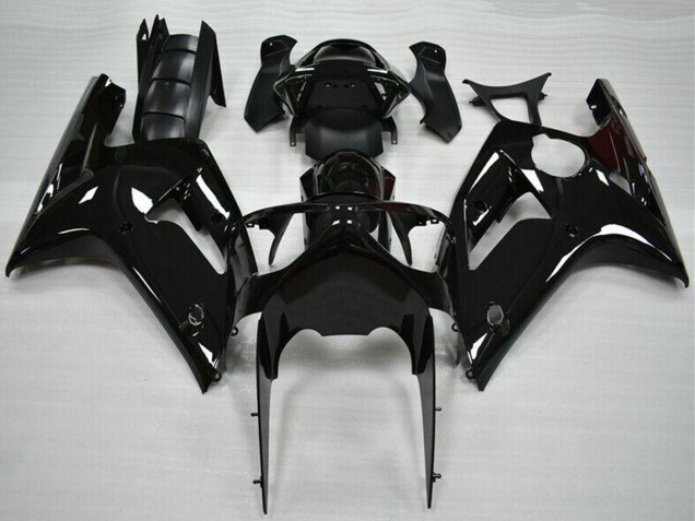 2003-2004 Glossy Black Kawasaki ZX6R Motorcycle Fairing Canada