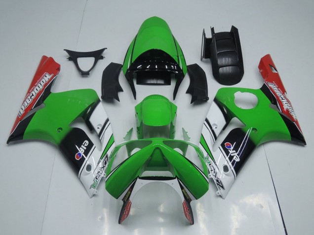 2003-2004 Green White Black Red Motocard Kawasaki ZX6R Motorcycle Fairings Canada