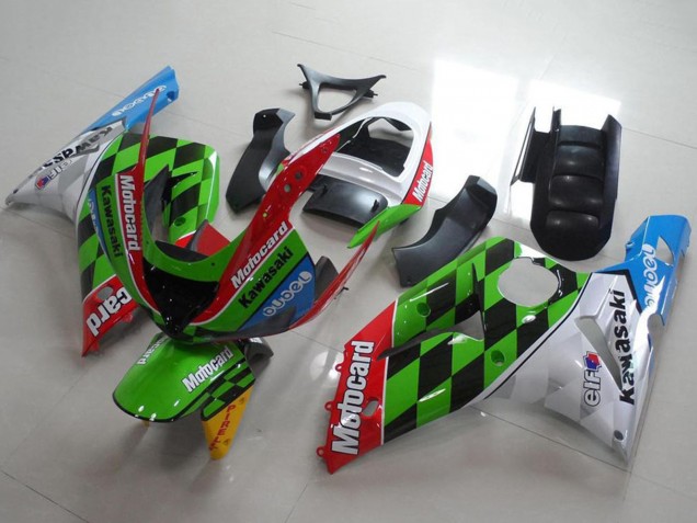 2003-2004 White Red Green Blue Black Motocard Kawasaki ZX6R Motorcycle Fairings Canada