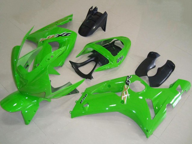 2003-2004 Green Kawasaki ZX6R Motorcycle Fairings Canada