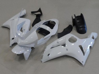 2003-2004 White Kawasaki ZX6R Motorcycle Fairings Canada