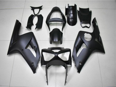 2003-2004 Matte Black Kawasaki ZX6R Motorcycle Fairings Canada