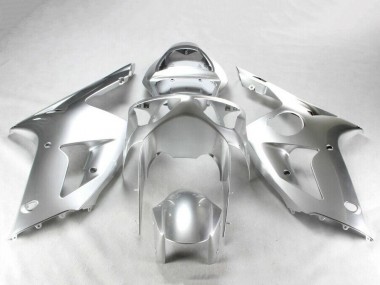 2003-2004 Silver Kawasaki ZX6R Motorcycle Fairing Kits Canada