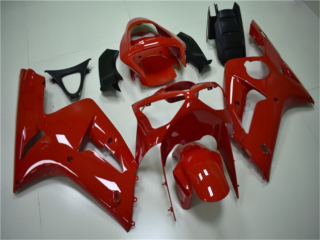 2003-2004 Red Kawasaki ZX6R Motorcycle Fairing Kits Canada