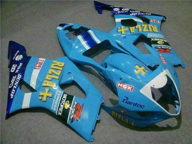 2003-2004 Blue White Yellow Rizla Suzuki GSXR 1000 Motorcycle Fairings Canada