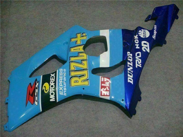 2003-2004 Blue White Yellow Rizla Suzuki GSXR 1000 Motorcycle Fairings Canada