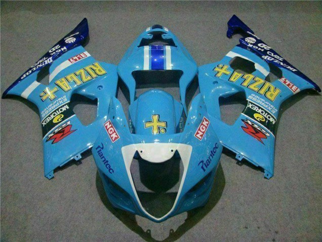 2003-2004 Blue White Yellow Rizla Suzuki GSXR 1000 Motorcycle Fairings Canada