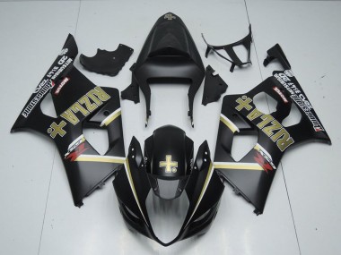 2003-2004 Matte Black Rizla Suzuki GSXR 1000 Motorcycle Fairings Canada