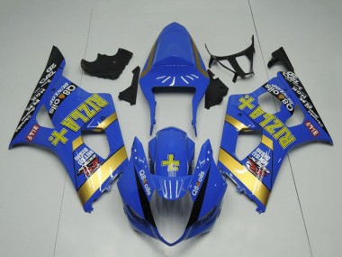 2003-2004 Blue Gold Black Rizla Suzuki GSXR 1000 Motorcycle Fairing Canada