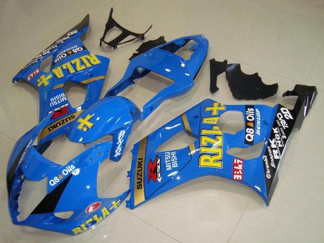 2003-2004 Blue Gold Black Rizla Suzuki GSXR 1000 Motorcycle Fairings Canada