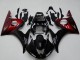 2003-2004 Glossy Black Red Yamaha YZF R6 Motorcycle Fairing Kits Canada