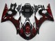 2003-2004 Glossy Black Red Flame Yamaha YZF R6 Motorcycle Fairing Canada