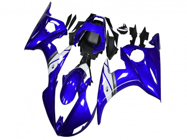 2003-2004 Blue White Yamaha YZF R6 Motorcycle Fairings Canada