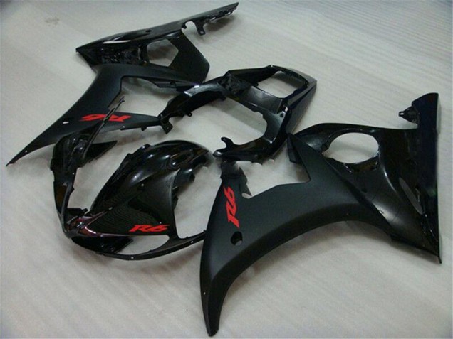 2003-2004 Glossy Black Matte Black Red Decals Yamaha YZF R6 Motorcycle Fairings Canada